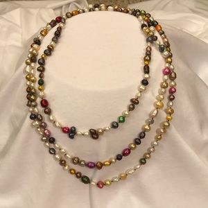 Genuine Pearls from All Around the World Necklace